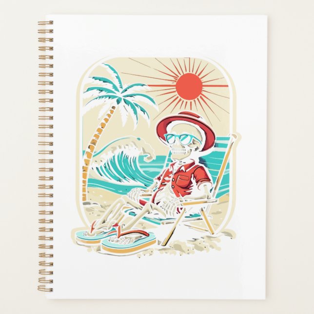 Funny Skeleton Summer Planner (Front)