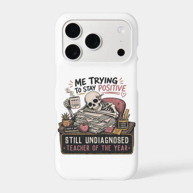 Funny Skeleton Teacher Of The Year Custom Gift (Back)