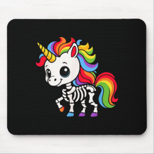 Funny Skeleton Unicorn Lovers Halloween Costume Mouse Pad