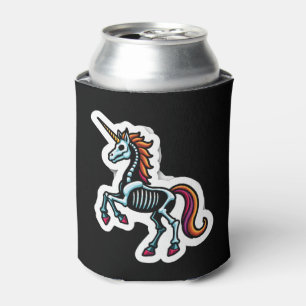 Funny Skeleton Unicorn Lovers Spooky Halloween Cos Can Cooler