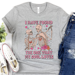 Funny Skeleton Valentine's Day, Dancing Skeletons  T-Shirt