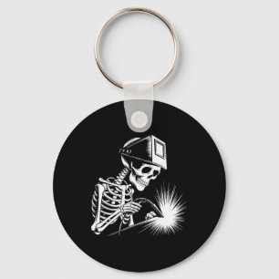 Funny Skeleton Welding Lovers Spooky Halloween Wel Key Ring