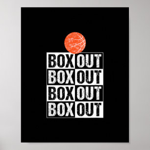 Funny Sketll Coach Gift Box Out Saying Poster