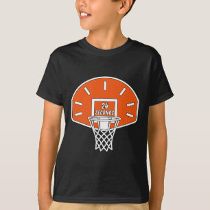 Funny Sketll Shot Clock 24 Seconds Sketll Hoop Dun T-Shirt