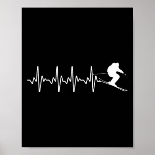 Funny Ski Design For Skier Men Women Kids Skiing H Poster