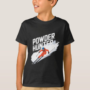 Funny Ski Powder Hunter Alpine Skier  T-Shirt