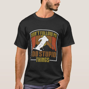 Funny Ski Retro Vintage Sun T-Shirt