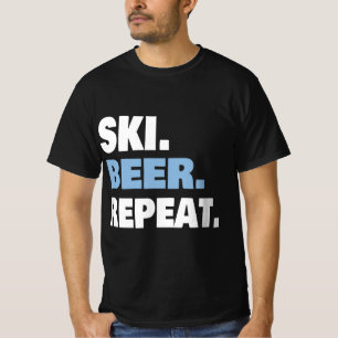 FUNNY SKI TRIP SKIING & BEER LOVER GIFT FOR MEN & T-Shirt