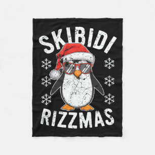 Funny Skibidi Rizzmas Christmas Rizz Santa Claus C Fleece Blanket