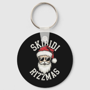 Funny Skibidi Rizzmas Skibidi Christmas Merry Rizz Key Ring