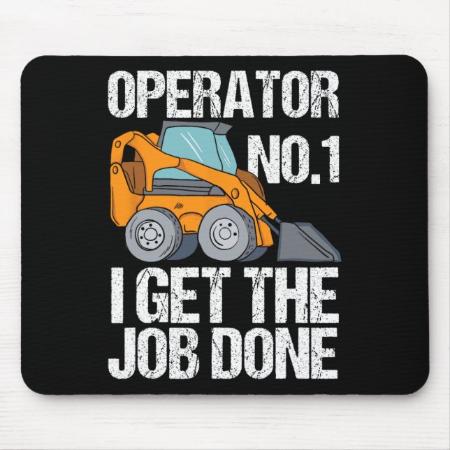 Funny Skid Steer Daddy Funny Fathers Day Gift  Mouse Pad (Front)
