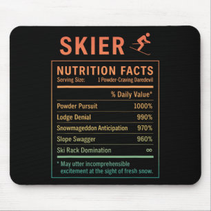 Funny Skier _6 Mouse Pad