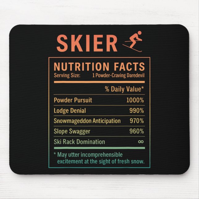 Funny Skier _6  Mouse Pad (Front)