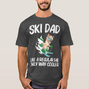 Funny Skiing Art For Dad Papa Ski Freestyle Skier T-Shirt
