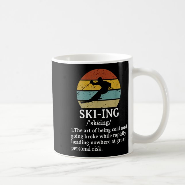 Funny Skiing Definition Ski Gifts Idea For Skiers  Coffee Mug (Right)