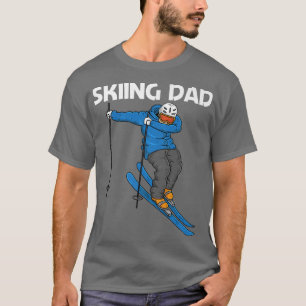 Funny Skiing Design For Dad Father Winter Sport Sn T-Shirt