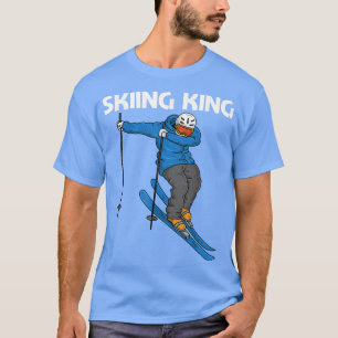 Funny Skiing Design For Men Dad Winter Sport Snow T-Shirt