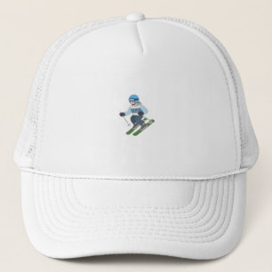 Funny Skiing Hat   Eat Sleep Ski Repeat Beanie