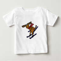 Funny Skiing Moose