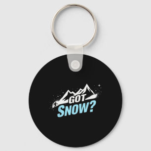 Funny Skiing Quote Gift Got Snow Key Ring