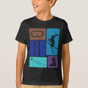 Funny Skiing Ski Snow Adventure Winter Sports Love T-Shirt