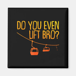 Funny skiing snowboarding design for men women magnet