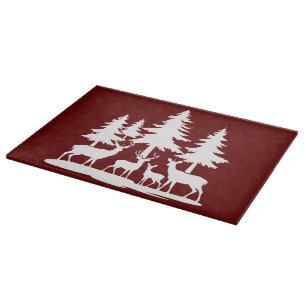 Funny Skinny Pine Tree Summer Hiking Camping Cutting Board