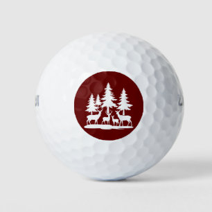 Funny Skinny Pine Tree Summer Hiking Camping  Golf Balls