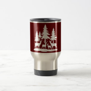 Funny Skinny Pine Tree Summer Hiking Camping Travel Mug