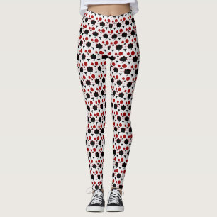Funny skull cartoon monster leggings