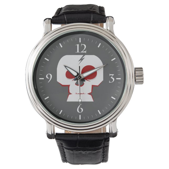 Funny skull cartoon monster watch (Front)