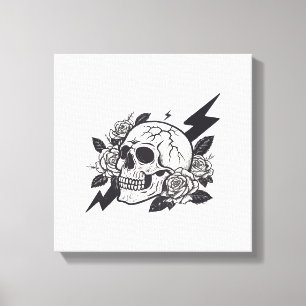 Funny Skull Lover Canvas Print