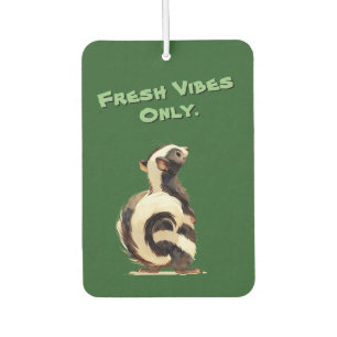 Funny Skunk Cute Illustration Car Custom Air Freshener