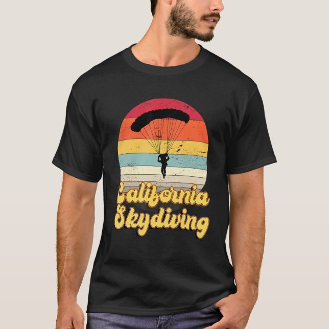 Funny Skydive California T-Shirt (Front)