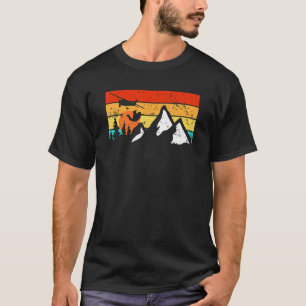 Funny Skydiver Sunset And Mountains Skydiving T-Shirt