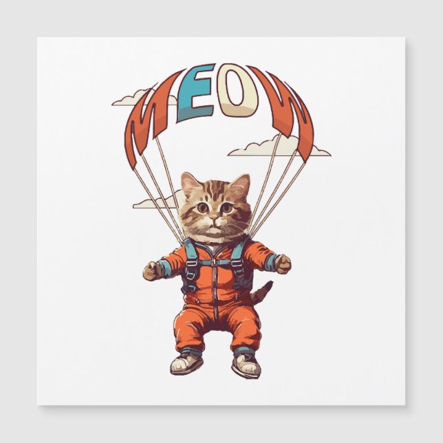 Funny Skydiving Cat (Front)