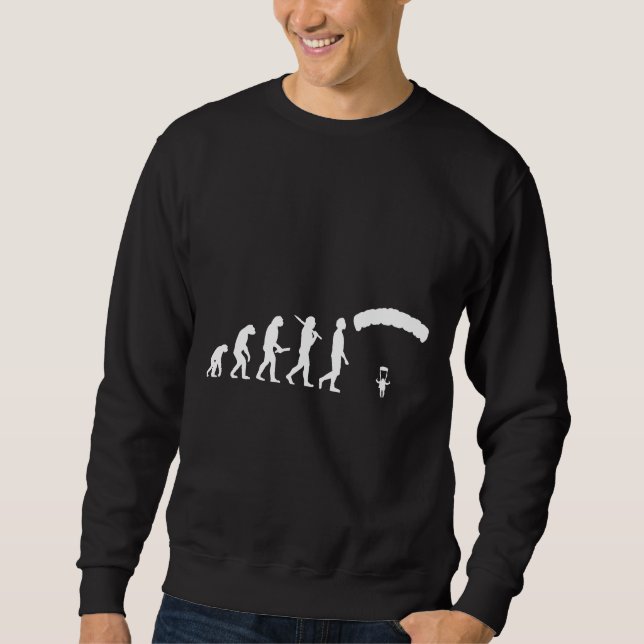 Funny Skydiving Evolution Gift For Skydivers Amp P Sweatshirt (Front)