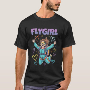 Funny Skydiving Girl Skydive Funny Skydiver T-Shirt