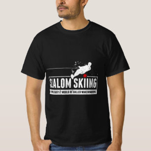 Funny Slalom Waterskiing Wakeboard Ski Vintage Sty T-Shirt