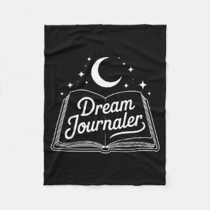 Funny Sleep Hygiene Dream Journaling Status Symbol Fleece Blanket