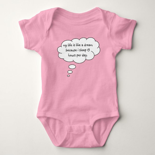 Funny Sleeping Baby Bodysuit (Front)