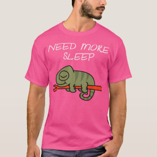 Funny Sleeping Chameleon For Bedtime T-Shirt