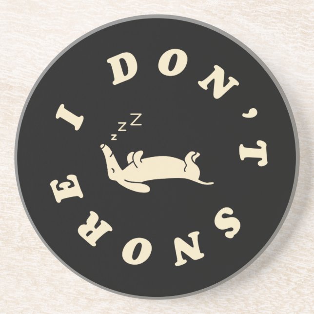 Funny Sleeping Dog Coaster (Front)