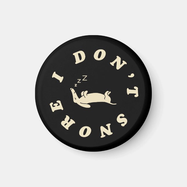 Funny Sleeping Dog Magnet (Front)