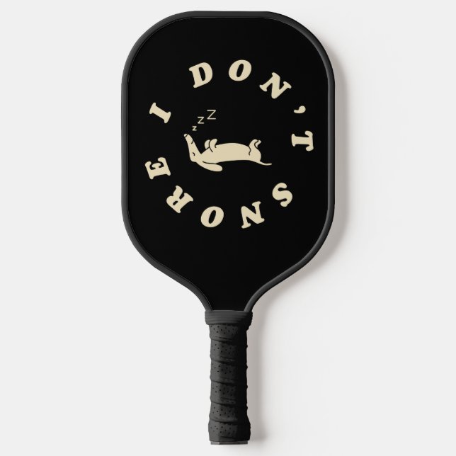 Funny Sleeping Dog Pickleball Paddle (Front)