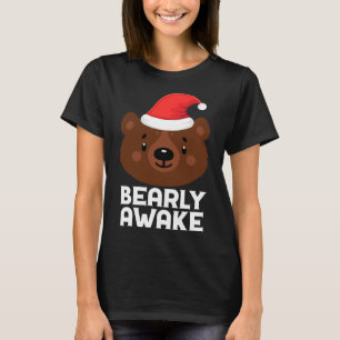 Funny Sleeping Lazy Bearly Awake Brown Bear Christ T-Shirt