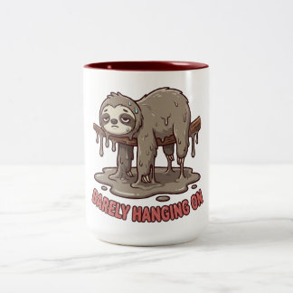 Funny Sleeping Sloth Melting Coffee Mug