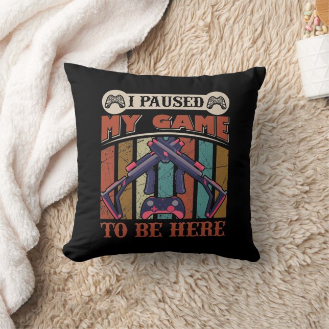 Funny sleeping Video Gamer word art Cushion (Blanket)