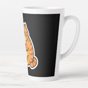 Funny Sleepy Orange Cat Coffee Mug Cute Coffee L