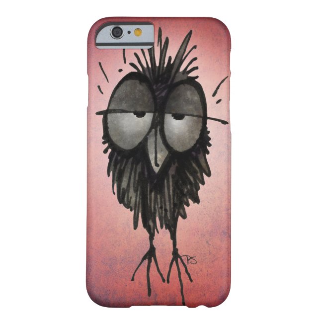 Funny Sleepy Owl on Pink Case-Mate iPhone Case (Back)